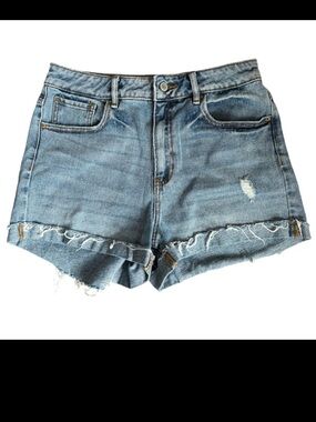 PacSun Mom denim shorts cutoff light blue wash 29 y2k